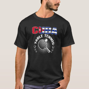 Camiseta Cuba Mesa de suporte à Tênis de Equipe de Ping Po