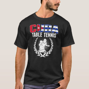 Camiseta Cuba Mesa Tênis Cubano Ping Pong Apoiador por espo