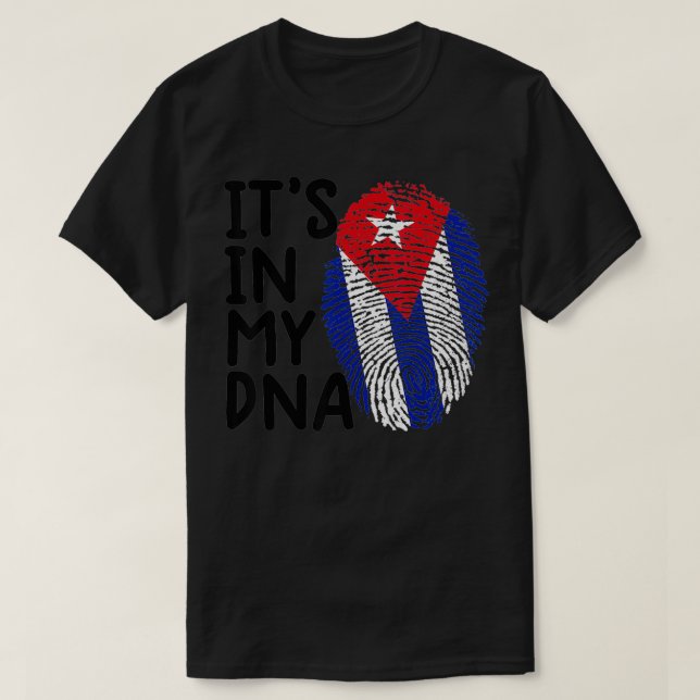 camiseta cuba mulheres Bandeira cubana está no meu (Frente do Design)