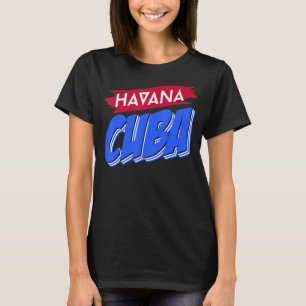Camiseta Cuba Pavilhão Cubano Cubano Havana Cidade Cuba Lo