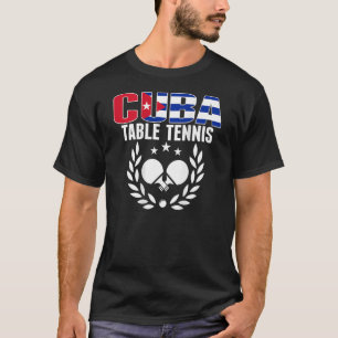 Camiseta Cuba Ping Pong - Suporte à Equipe de Tênis de Mesa