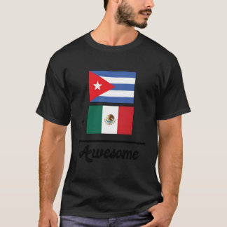 Camiseta Cuba Plus México Igual a Incrível Bandeira Mexican