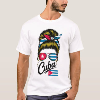 Camiseta Cuba Retro Bandana & Óculos de Sol – Estilo P Cub