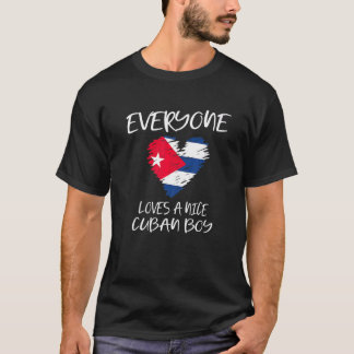 Camiseta Cuba Todo Mundo Adora Um Bonito Rapaz Cubano Para