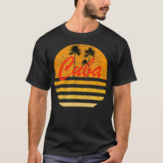 Camiseta Cuba Vintage Retro 70s Surf de retorno
