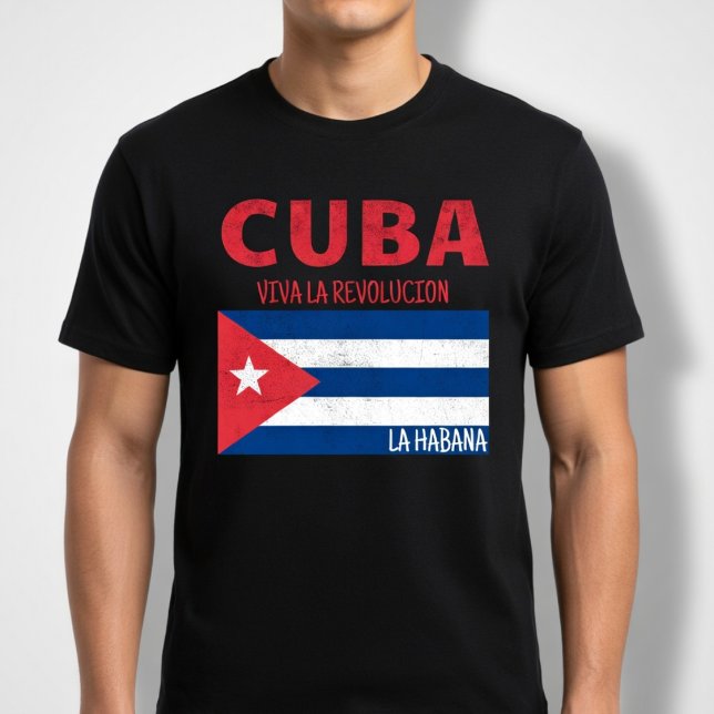 Camiseta Cuba Viva A Revolução (Criador carregado)