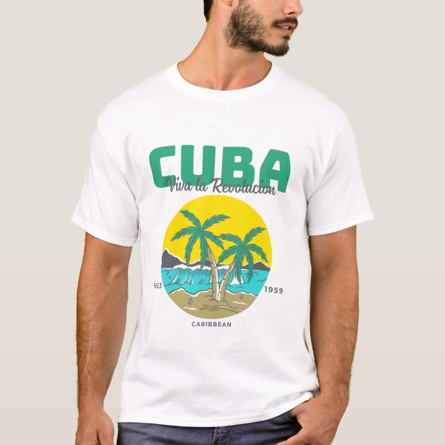 Camiseta Cuba: Viva a revolução (Frente)