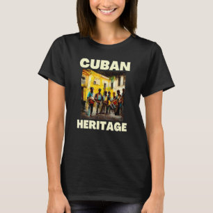 Camiseta Cuban Heritage Street Music Sol Music Havana Cuba