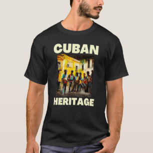 Camiseta Cuban Heritage Street Music Sol Music Havana Cuba