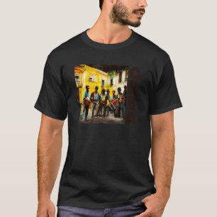 Camiseta Cuban Heritage Street Music Sol Music Havana Cuba