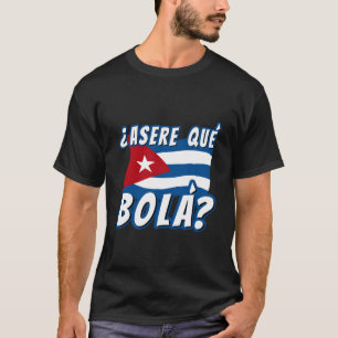 Camiseta Cubano Engraçado Dizendo Havana Cuba Flag Asere Qu