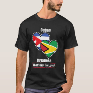 Camiseta Cubanos Caraíbas Bandeiras do Coração O Que Não Am