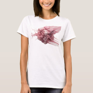 Camiseta Cubes Abstratos Rosa Retro Design Visual