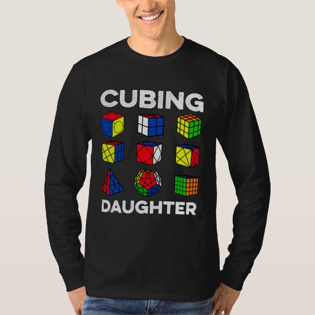 Camiseta Cubing Daughter Speedcubing Speedsolving Cuber (Frente)