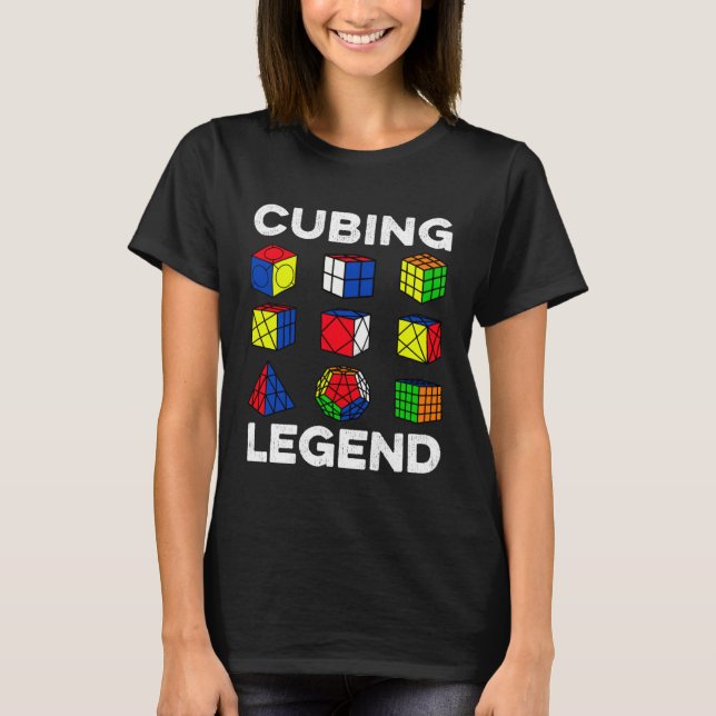 Camiseta Cubing Legend Speedcubing Speedsolving Cuber (Frente)