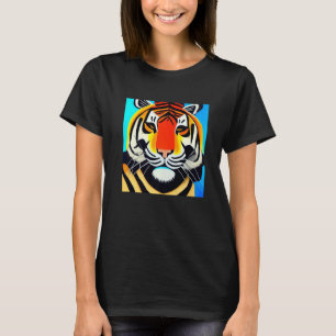 Camiseta Cubismo de Tigre Legal Smileteesanim