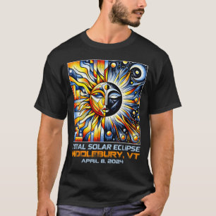 Camiseta Cubismo Eclipse Solar Total Middlebury Vermont