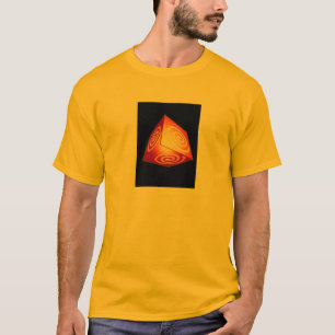 Camiseta Cubo 3D com Design de Cata-Vento