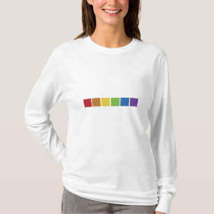 Camiseta Cubo Colorido Em Vermelho Azul Cor-De-Rosa Verde