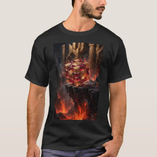 Camiseta Cubo de Joias no Precipício Vulcânico