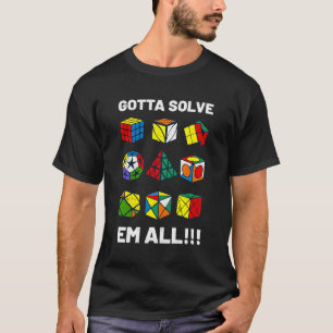 Camiseta Cubo de Quebra-cabeça competitivo tem que resolver