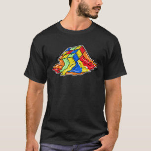 Camiseta Cubo de Quebra-Cabeça de Cubing Rápido Math Cuber