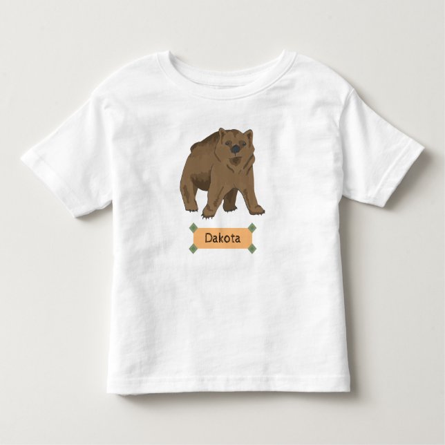 Camiseta Cubo De Urso Marrom Da Madeira Cura (Frente)