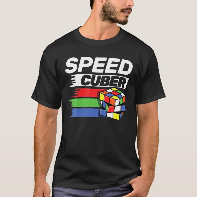 Camiseta Cubo do Jogador de Corte de Velocidade com Quebra- (Frente)