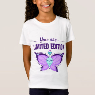 Camiseta Cubo Especial da Borboleta de Caracteres