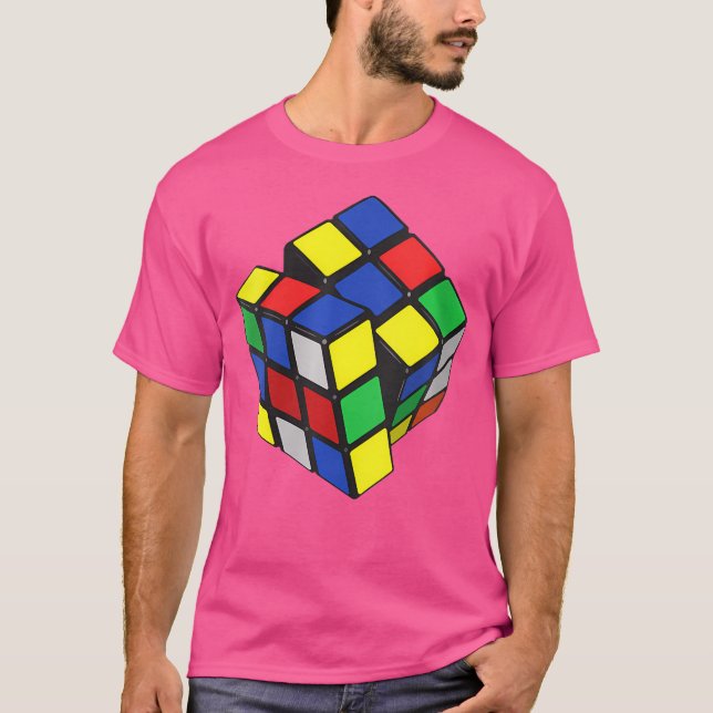 Camiseta Cubo Mágico Feminino. (Frente)