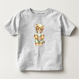 Camiseta Cubo Tiger com tambor de brinquedo por Natasha Us