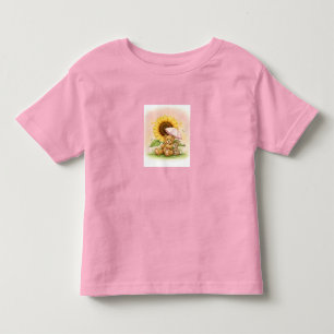 Camiseta Cubo Urso e Coelho Escondendo-se do Sol Toddler T-