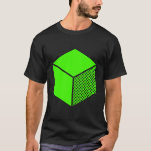 Camiseta Cubo - Verde Chartreuse em Escuro