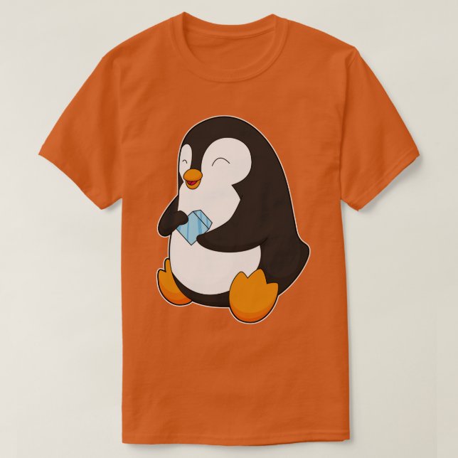 Camiseta Cubos de gelo pinguim (Frente do Design)