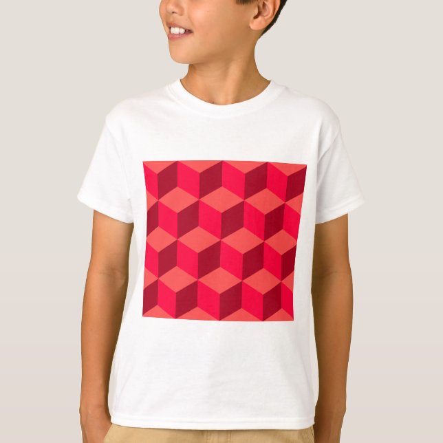 Camiseta Cubos Vermelhos (Frente)