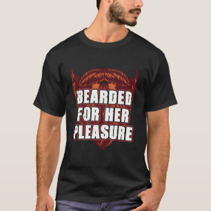 Camiseta Cubrida Por Seu Prazer, Barba Engraçada.
