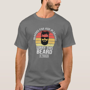 Camiseta Cubrida Por Seu Prazer Engraçada Barba, Valente F