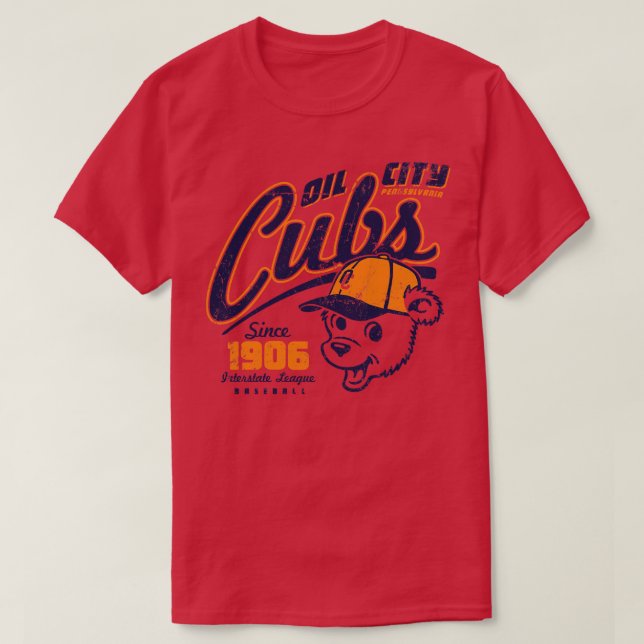 Camiseta Cubs da Cidade do Petróleo (Frente do Design)
