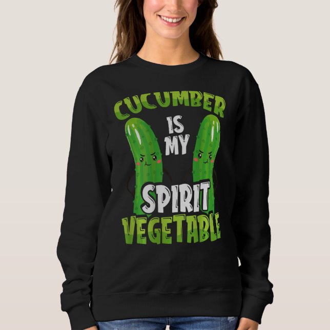 Camiseta Cucumber Is My Spirit Vegetable Backprint Vegetabl (Frente)