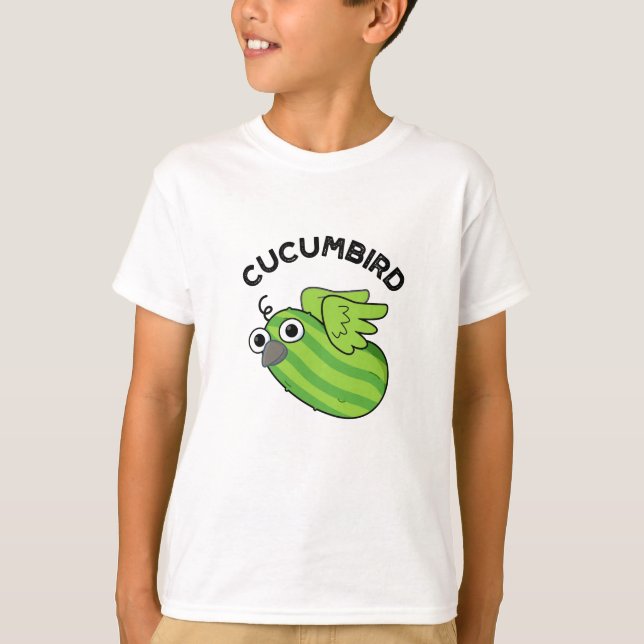 Camiseta Cucumbird Funny Veggie Pepino Pun (Frente)