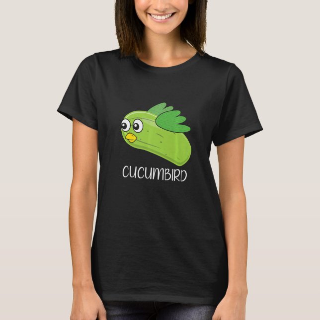 Camiseta Cucumbird Vegetarian Vegetable Veggies Vegan Cucum (Frente)