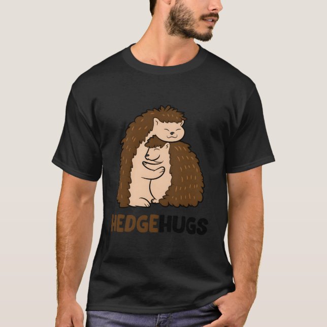 Camiseta Cuddle Hedgehog Huggg Hedgeh Cuddle (Frente)