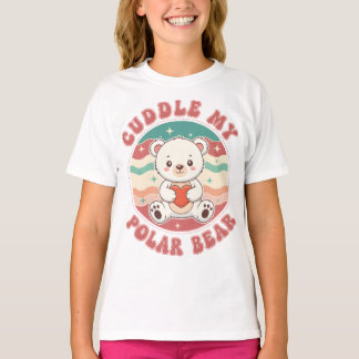 Camiseta Cuddle My Polar Bear Retro