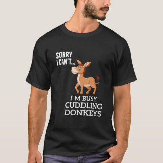Camiseta Cuddling My Donkey