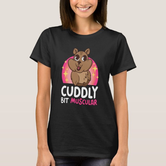 Camiseta Cuddly bit Muscular with a Wombat (Frente)