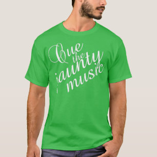 Camiseta Cue o Jaunty Music Gentleman Jack White Typograp
