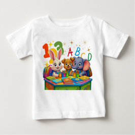 Camiseta Cuecas do jardim de infância - ABC Animal Friendle