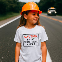 Cuidado Caminhão de Pintura à Frente