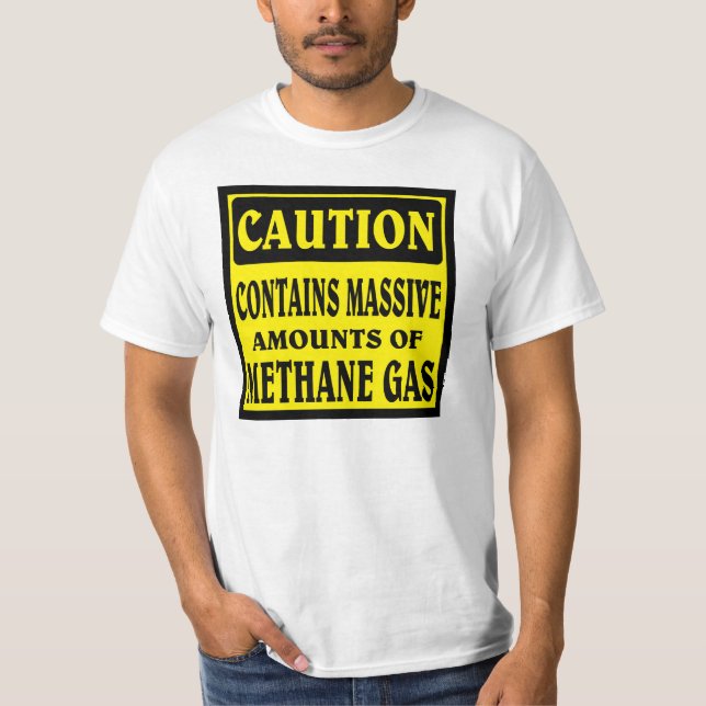 Camiseta CUIDADO, cheio do gás (Frente)