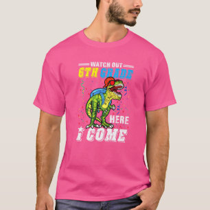 Camiseta Cuidado Com A 6 Aqui Eu Volto Para Os Dinossauros